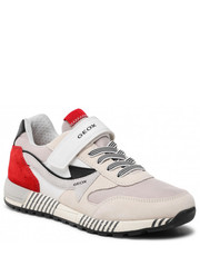 Półbuty dziecięce Sneakersy  - J Albeen B. A J259EA 022FU C0050 S White/Red - eobuwie.pl Geox