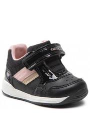 Półbuty dziecięce Sneakersy  - B Rishon G. A B250LA 054AS C9231 Black/Dk Pink - eobuwie.pl Geox