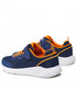 Półbuty dziecięce Geox Sneakersy  - J25GBE-07TCE C0659 S Navy/Orange