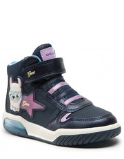 Trzewiki dziecięce Sneakersy  - J Inek G. C J16ASC 0CENF C4215 S Navy/Lilac - eobuwie.pl Geox