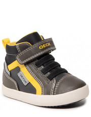 Trzewiki dziecięce Sneakersy  - B Gisli B. A B261NA 0MEFU C3X2G M Dk Green/Dk Yellow - eobuwie.pl Geox