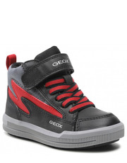 Trzewiki dziecięce Sneakersy  - J Arzach B. A J264AA 0MEFU C0048 M  Black/Red - eobuwie.pl Geox