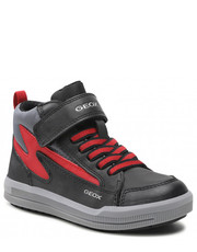 Trzewiki dziecięce Sneakersy  - J Arzach B. A J264AA 0MEFU C0048 S Black/Red - eobuwie.pl Geox