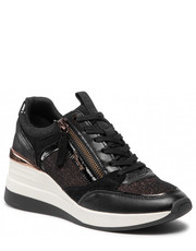 Sneakersy Sneakersy  - 1-23703-29 Black/Copper 092 - eobuwie.pl Tamaris