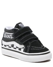Półbuty dziecięce Sneakersy  - Sh8-Mid Reissu VN0A5DXDBA21 Logo Black/White - eobuwie.pl Vans