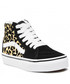 Trzewiki dziecięce Vans Sneakersy  - Sk8-Hi VN000D5FABS1 (Flocked Leopard) Black/T