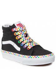 Trzewiki dziecięce Sneakersy  - Sk8-Hi VN000D5FAC51 (Rainbow Chkrbrb)Blktrwht - eobuwie.pl Vans