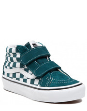 Trzewiki dziecięce Sneakersy  - Sk8-Mid Reissue VN0A38HH60Q1 Color Theory Checkerboard - eobuwie.pl Vans