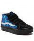 Trzewiki dziecięce Vans Sneakersy  - Sk8-Mid Reissu VN0A38HHY611  Glow Lightning Black/Blue
