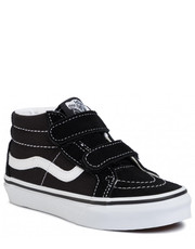 Trzewiki dziecięce Sneakersy  - Sk8-Mid Reissue V VN00018T6BT1 Black/True White - eobuwie.pl Vans