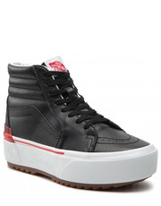 Sneakersy Sneakersy  - Sk8-Hi Stacked VN0A4BTWB0M1 (Waffle Lovers) Black/Tru - eobuwie.pl Vans