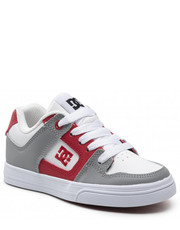 Półbuty dziecięce Sneakersy  - Pure ADBS300267 White/Red(WRD) - eobuwie.pl Dc