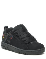 Półbuty dziecięce Sneakersy  - Court Graffik ADBS100207 Black/Splatter(BS5) - eobuwie.pl Dc