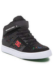 Trzewiki dziecięce Sneakersy  - Pure High-Top Ev ADBS300324 Black/Splatter (Bs5) - eobuwie.pl Dc
