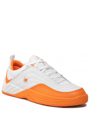 Sneakersy męskie Sneakersy  - Williams Slim ADYS100539 Orange/White(ORW) - eobuwie.pl Dc
