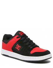 Mokasyny męskie Sneakersy  - Manteca 4 ADYS100672 Black/Athletic Red (BAH) - eobuwie.pl Dc