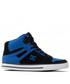 Mokasyny męskie Dc Sneakersy  - Pure High-Top Wc ADYS400043 Black/Royal (Br4)