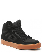 Mokasyny męskie Sneakersy  - Pure High-Top Wc ADYS400043 Black/Gum(Bgm) - eobuwie.pl Dc