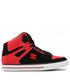 Mokasyny męskie Dc Sneakersy  - Pure High-Top Wc ADYS400043 Fiery Red/White/Black (Fwb)