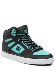 Mokasyny męskie Sneakersy  - Pure High-Top Wc Se Sn ADYS400093 Black/Blue Atoll(B12) - eobuwie.pl Dc