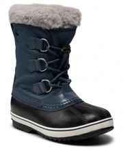 Trapery dziecięce Śniegowce  - Yoot Pac Nylon Wp NY1962 Uniform Blue/Black 405 - eobuwie.pl Sorel