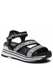 Sandały Sandały  - Maxi Wonder Sandal 15 BA2147 TX053 Silver/Black S1S01 - eobuwie.pl Liu Jo
