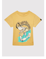 Bluzka T-Shirt Shark Smile EQKZT03482 Żółty Regular Fit - modivo.pl Quiksilver