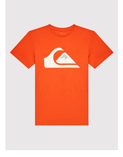 Bluzka T-Shirt Comp Logo EQBZT04369 Pomarańczowy Regular Fit - modivo.pl Quiksilver