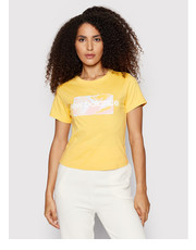Bluzka T-Shirt Mystic WT21555 Żółty Athletic Fit - modivo.pl New Balance