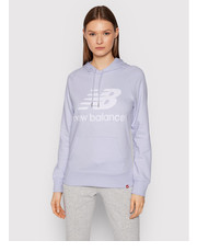 Bluza Bluza Essential WT03550 Fioletowy Relaxed Fit - modivo.pl New Balance