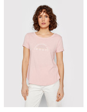 Bluzka T-Shirt Oceanaholic ERJZT05354 Różowy Relaxed Fit - modivo.pl Roxy