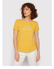 Bluzka T-Shirt Oceanaholic ERJZT05354 Żółty Relaxed Fit - modivo.pl Roxy