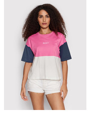 Bluzka T-Shirt Eceg ERJZT05357 Różowy Regular Fit - modivo.pl Roxy