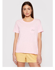 Bluzka T-Shirt Star Solar A ERJZT05162 Różowy Regular Fit - modivo.pl Roxy