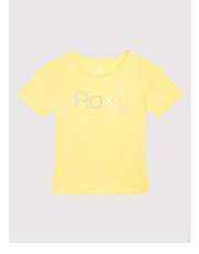 Bluzka T-Shirt Short Sleeve ERGZT03845 Żółty Regular Fit - modivo.pl Roxy