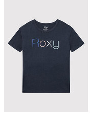 Bluzka T-Shirt Day And Night ERGZT03845 Granatowy Regular Fit - modivo.pl Roxy