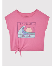 Bluzka T-Shirt Pura Playa ERGZT03882 Różowy Regular Fit - modivo.pl Roxy