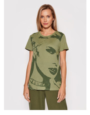 Bluzka T-Shirt Girl Easy W1BI05 K9SN2 Zielony Regular Fit - modivo.pl Guess
