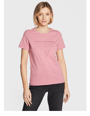 Bluzka T-Shirt W3RI19 I3Z14 Różowy Regular Fit - modivo.pl Guess