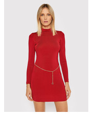 Sukienka Sukienka koktajlowa W2RR27 Z2XY1 Czerwony Slim Fit - modivo.pl Guess