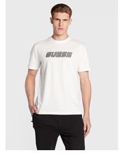 T-shirt - koszulka męska T-Shirt Z3RI00 J1314 Biały Regular Fit - modivo.pl Guess