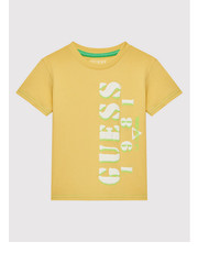 Bluzka T-Shirt N2GI15 K8HM0 Żółty Regular Fit - modivo.pl Guess
