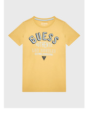 Bluzka T-Shirt N3RI09 K8HM0 Żółty Regular Fit - modivo.pl Guess