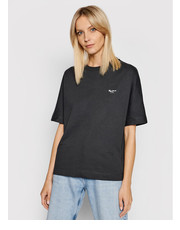 Bluzka T-Shirt Agnes PL581101 Szary Relaxed Fit - modivo.pl Pepe Jeans