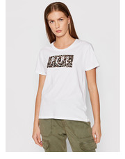 Bluzka T-Shirt Cristinas PL504996 Biały Regular Fit - modivo.pl Pepe Jeans