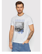 T-shirt - koszulka męska T-Shirt Toby PM508030 Biały Regular Fit - modivo.pl Pepe Jeans