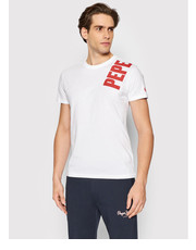 T-shirt - koszulka męska T-Shirt Aerol PM508229 Biały Slim Fit - modivo.pl Pepe Jeans