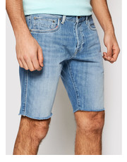 Krótkie spodenki męskie Szorty jeansowe Stanley PM800853 Niebieski Regular Fit - modivo.pl Pepe Jeans