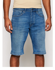 Krótkie spodenki męskie Szorty jeansowe Callen PM800707 Granatowy Relaxed Fit - modivo.pl Pepe Jeans