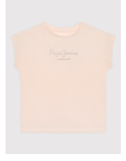 Bluzka T-Shirt Nuria PG502460 Różowy Regular Fit - modivo.pl Pepe Jeans